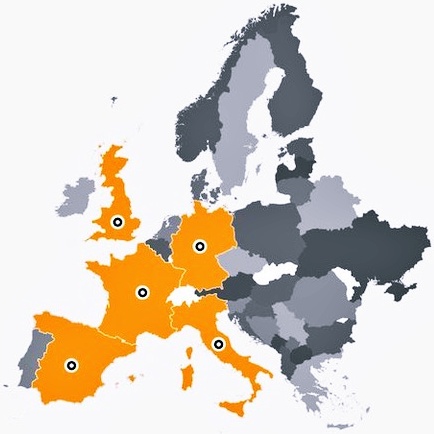 Europakarte | Namox - Ihre Amazon SEO Agentur