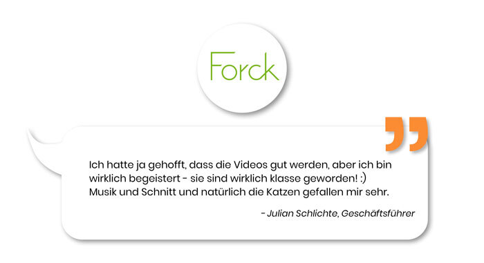 Video-Referenz Forck Katzensticks