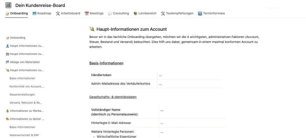 Onboarding von Neukunden | Namox